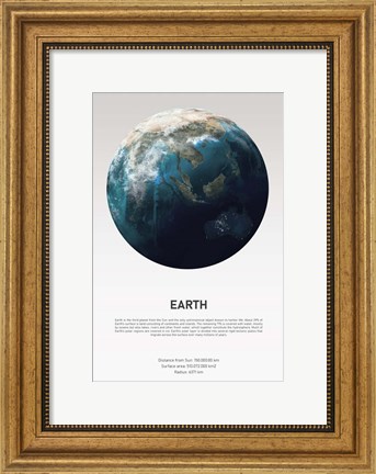 Framed Earth Light Print
