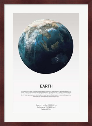 Framed Earth Light Print