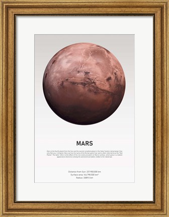 Framed Mars Light Print