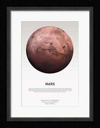 Framed Mars Light Print