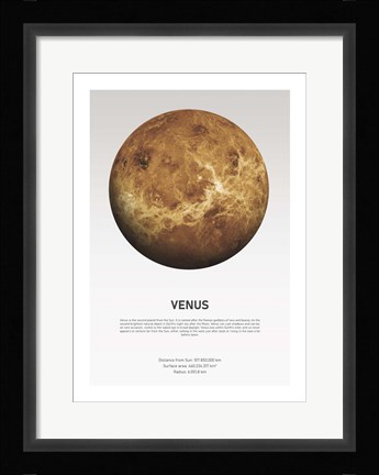 Framed Venus Light Print