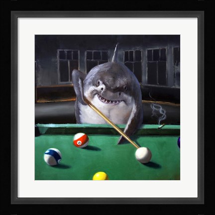 Framed Pool Shark Print