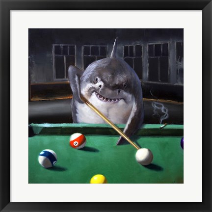 Framed Pool Shark Print