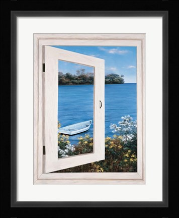 Framed Bay Window Vista I Print