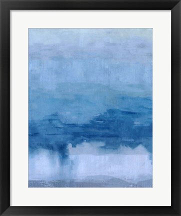Framed Cerulean Abstract Print