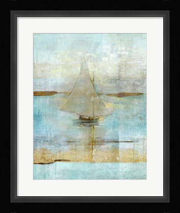 Framed Sailing In Dusk Print