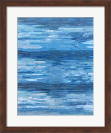 Framed Sapphire Abstract Print