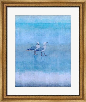 Framed Sky Blue Sea Gals Print