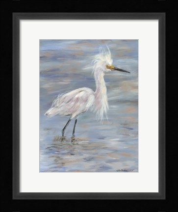 Framed Egret Print
