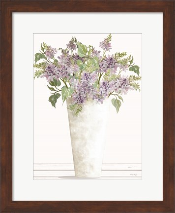 Framed Lilacs I Print