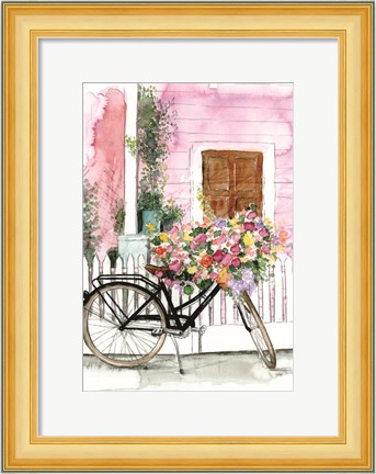 Framed Spring Bike Ride Print