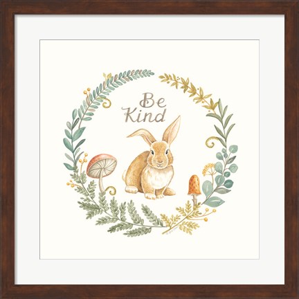 Framed Be Kind Rabbit Print