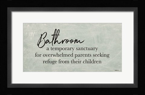 Framed Bathroom Print