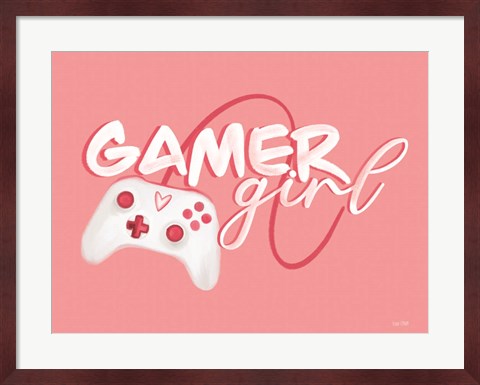 Framed Gamer Girl Print