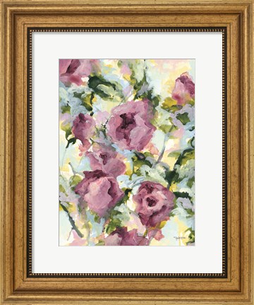 Framed Abstract Floral Print