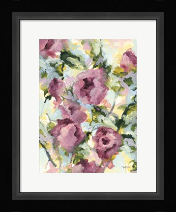 Framed Abstract Floral Print