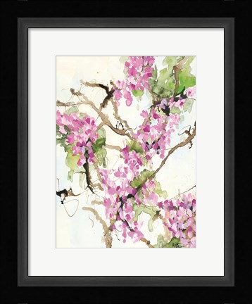 Framed Wisteria in Bloom Print