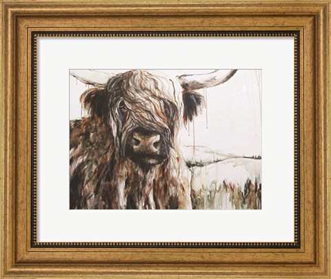 Framed Highland in the Breeze Print
