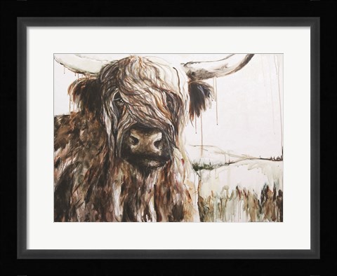 Framed Highland in the Breeze Print
