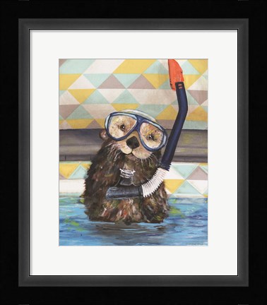 Framed Scuba Training Print
