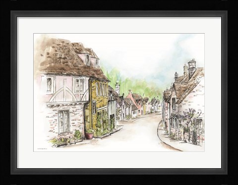 Framed Village Print
