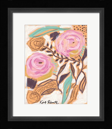 Framed Bubblegum Blooms Print