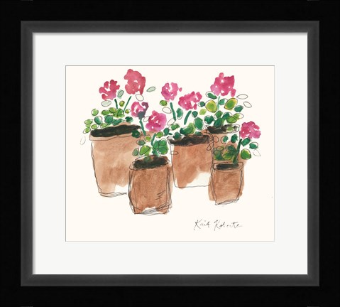 Framed Geranium Sunday Print
