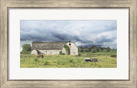 Framed Green Pastures Print