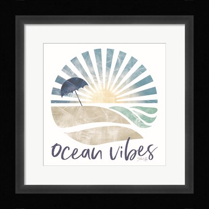Framed Ocean Vibes Print
