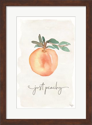 Framed Just Peachy Print