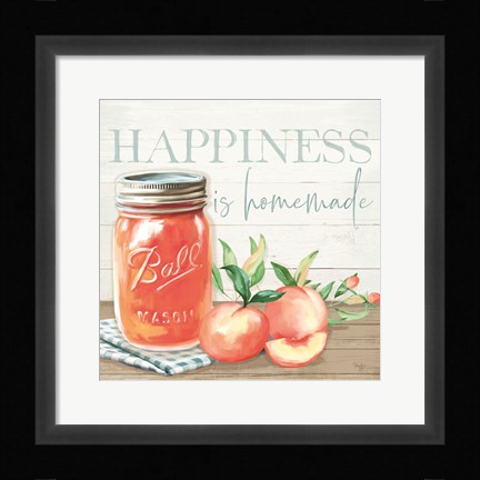 Framed Happiness is Homemade Print