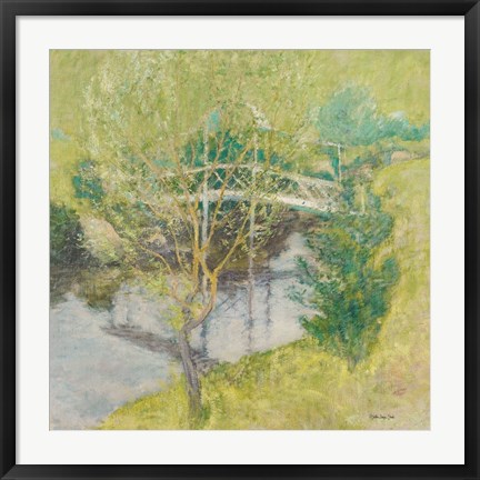 Framed John Henry Twachtman - The White Bridge Print