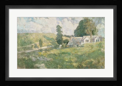 Framed Arthur Streeton - The Purple Noon Print