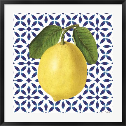 Framed Mediterranean Lemon Print