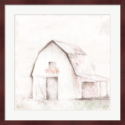 Framed Pastel Barn Print