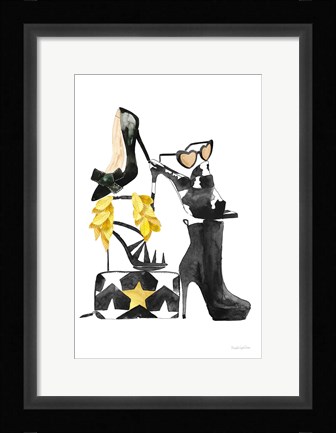 Framed Glitz and Glam III Print