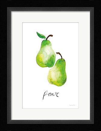 Framed Pears Print