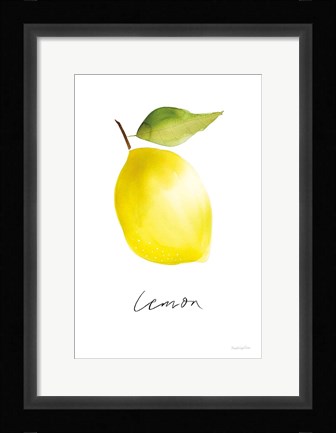 Framed Single Lemon Print