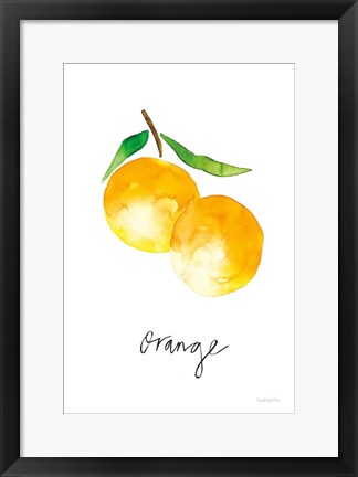 Framed Single Orange Print