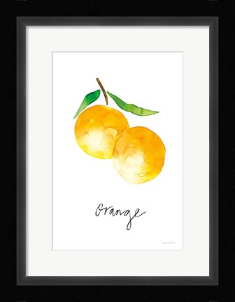 Framed Single Orange Print