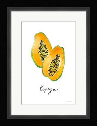 Framed Papayas Print