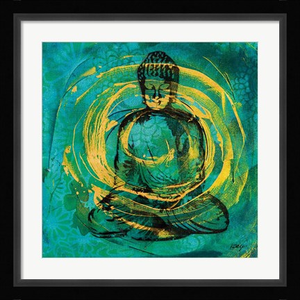 Framed Centered Buddha Print