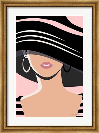 Framed Beach Chic III Blush Print