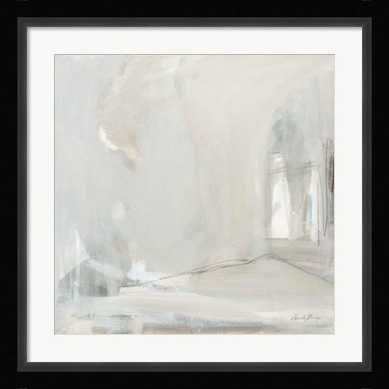 Framed Delicate Gray Print