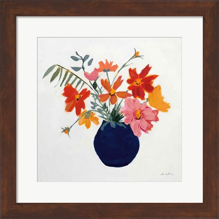 Framed Simplicity Bouquet II Print
