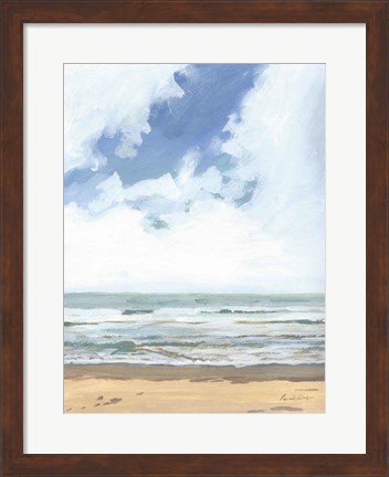 Framed Walk on the Beach I Print