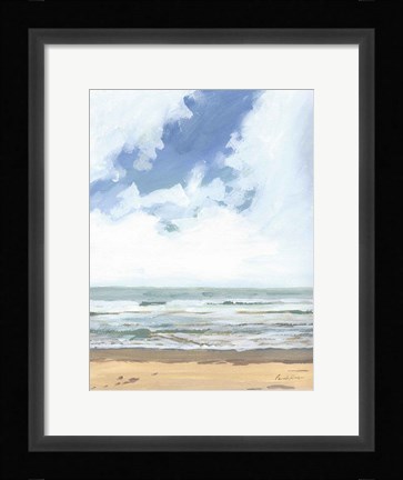 Framed Walk on the Beach I Print
