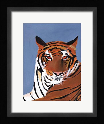 Framed Colorful Tiger Print