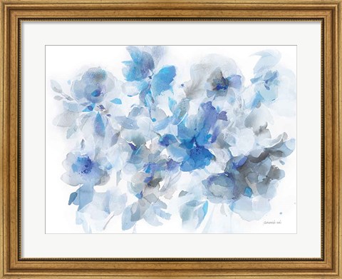 Framed Floral Abstraction Print