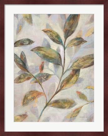 Framed Leafy Flow II Print